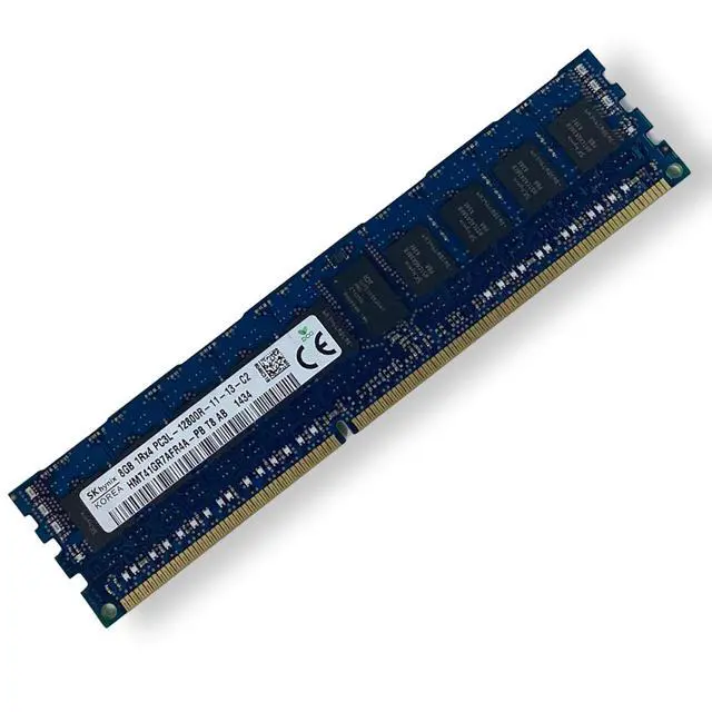 Alt view image 4 of 7 - SK Hynix HMT41GR7AFR4A-PB 8GB DDR3-1600 RDIMM PC3L-12800R Single Rank x4 Module