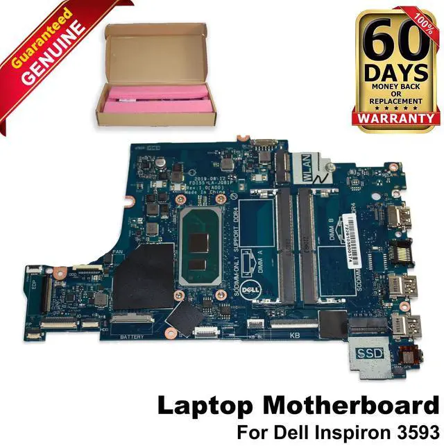 Main image of Dell Inspiron 3593 Motherboard Core i7-1065G7 Quad-Core CPU LA-J081P 04C38