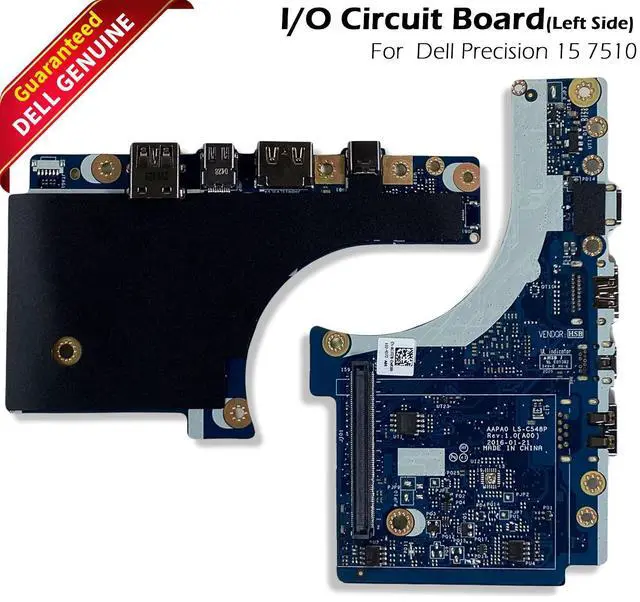 Main image of Lot of 10 Dell Precision 15 7510 IO Circuit Board USB-C/USB/Mini LS-C548P CJT78