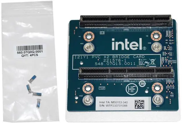 Alt view image 3 of 7 - Dell Intel Data Center GPU Max 1100 PVC x2 Bridge Adapter Card N20WK M50153-340