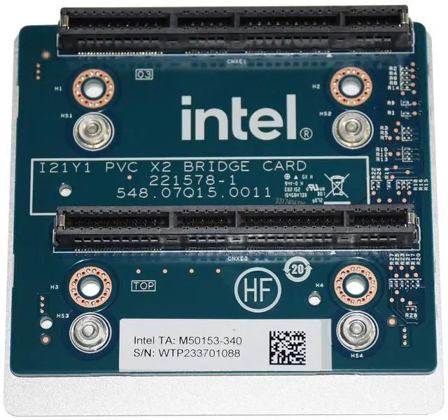 Alt view image 7 of 7 - Dell Intel Data Center GPU Max 1100 PVC x2 Bridge Adapter Card N20WK M50153-340