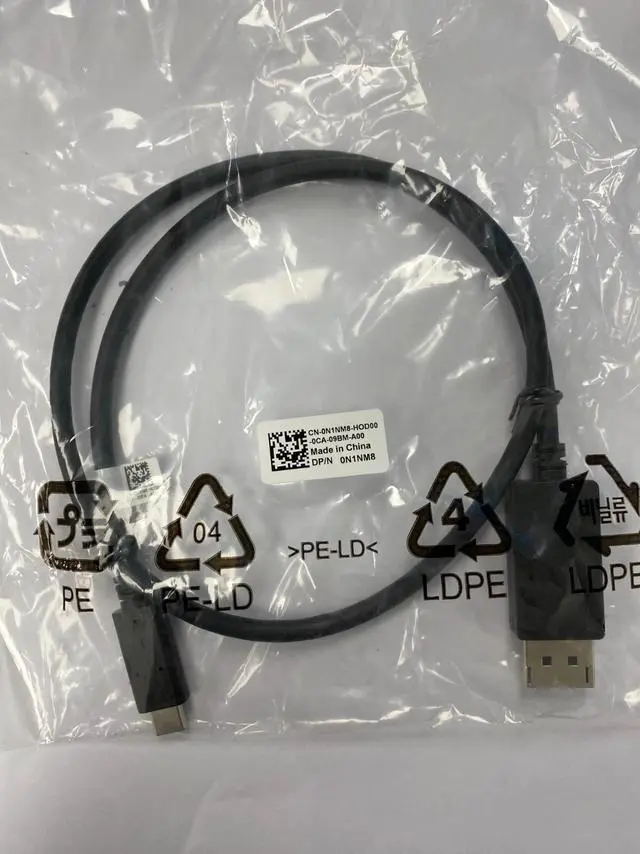 Alt view image 4 of 4 - Lot of 10 Dell USB Type-C male to DisplayPort female adapter cable N1NM8 CPKV5