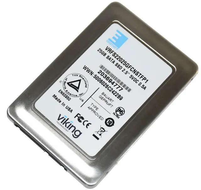 Alt view image 4 of 7 - Dell Viking VRFS22025GFCNSTFP1 25GB 2.5" SATA SSD Solid State Drive 9X95T