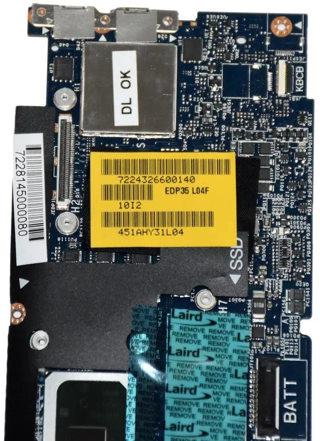 Alt view image 7 of 7 - Dell XPS 13 7390 Laptop Motherboard Core i5-10210U 1.6GHz 8GB RAM LA-H931P XVGGW