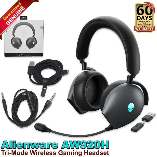 Main image of Dell Alienware AW920H Tri-Mode Wireless Gaming Headset 0TRHF 7NGG0 545-BBDQ - OEM