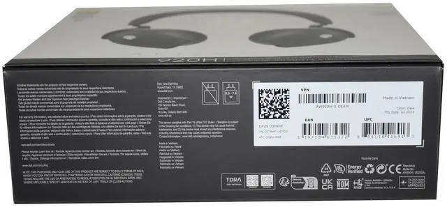 Alt view image 7 of 7 - Dell Alienware AW920H Tri-Mode Wireless Gaming Headset 0TRHF 7NGG0 545-BBDQ - OEM