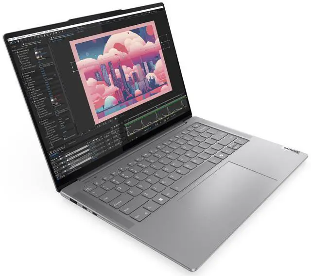 Alt view image 3 of 7 - Lenovo Yoga Pro 7 14.5" WQXGA Touch 8-Core Ryzen 7 8845HS 16GB 1TB SSD RTX 3050