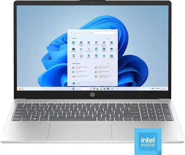 Main image of HP 15.6" HD Intel 4-Core N100 4GB 128GB UFS WiFi 1TB Cloud 1 Year Office 365