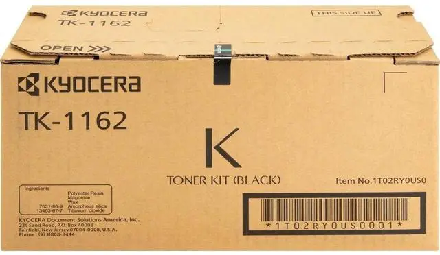 Main image of Kyocera TK-1162 Original Laser Toner Cartridge Black 1 Each