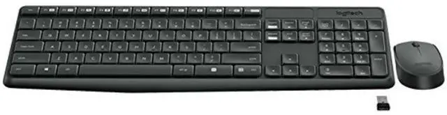 Alt view image 2 of 5 - Logitech MK235 Wireless Keyboard and Mouse Combo