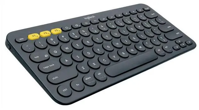 Alt view image 3 of 5 - Logitech K380 Multi-Device Bluetooth Keyboard Dark Grey