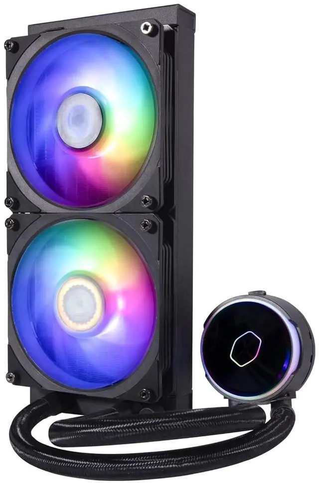 Main image of Cooler Master MasterLiquid PL240 FLUX Close-Loop AIO CPU Liquid Cooler, Gen2