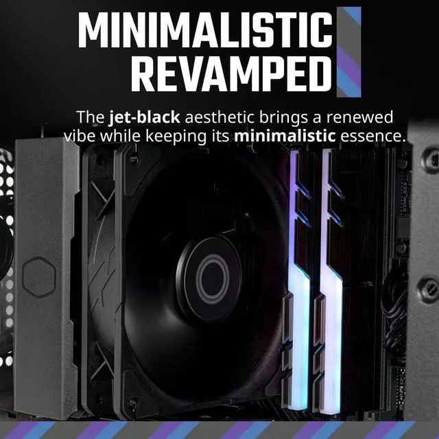 Alt view image 2 of 7 - Cooler Master RR-212S-20PK-R1 Hyper 212 Black Edition CPU Air Cooler - 120mm