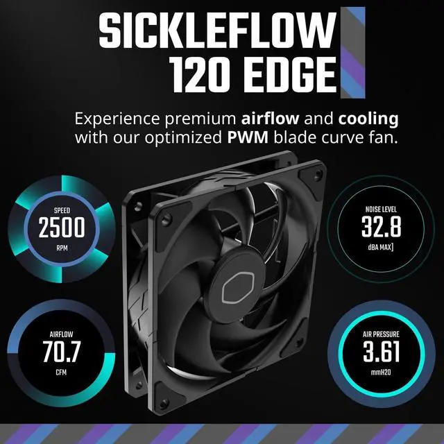 Alt view image 4 of 7 - Cooler Master RR-212S-20PK-R1 Hyper 212 Black Edition CPU Air Cooler - 120mm