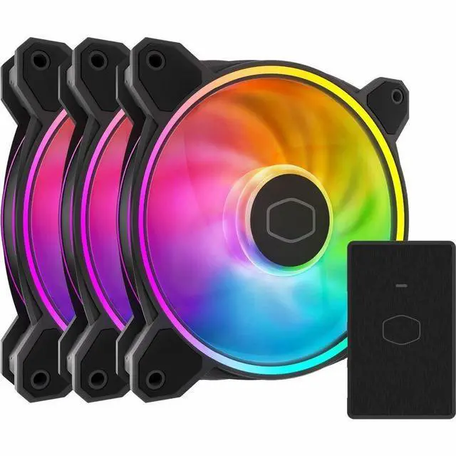 Main image of Cooler Master MasterFan MF120 Halo2 3in1 3 Pack MFLB2DN213P2R2