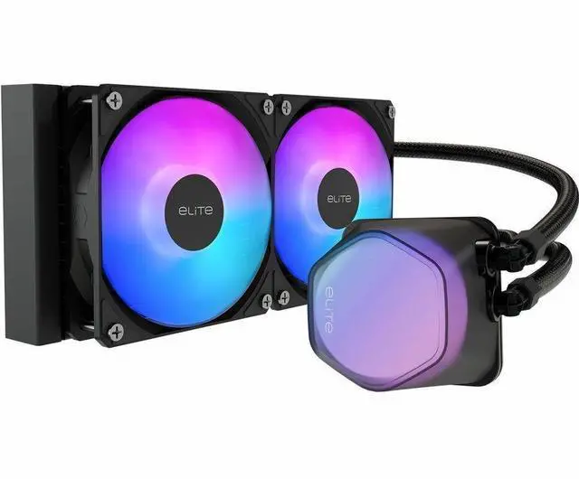 Main image of Cooler Master Elite Liquid 240 Cooling Fan/Radiator/Pump ELWD24MA21DAR1