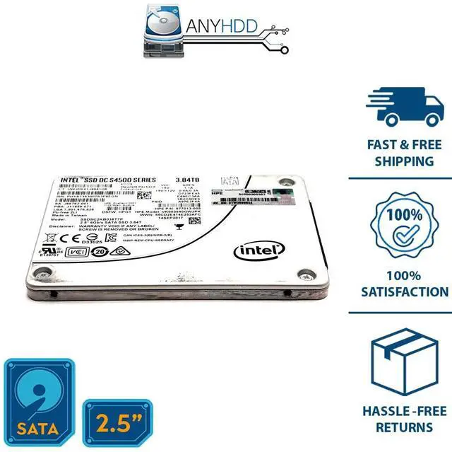 Alt view image 2 of 2 - - Intel DC S4500 Series 3.84TB SATA 6Gb/s 2.5'' SSD SSDSC2KB038T7P - 100%