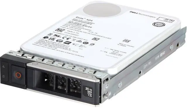 Main image of (NOT FOR HOME PC!) Dell 20TB 7.2k 512e 12Gbps NL SAS 3.5 HDD Exos X24 (R5KP7) -CR