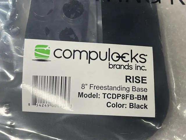 Alt view image 2 of 2 - Compulocks TCDP8FB Mounting FreeStanding Base 8" RISE Tablet Stand S3 TCDP8FB-BM