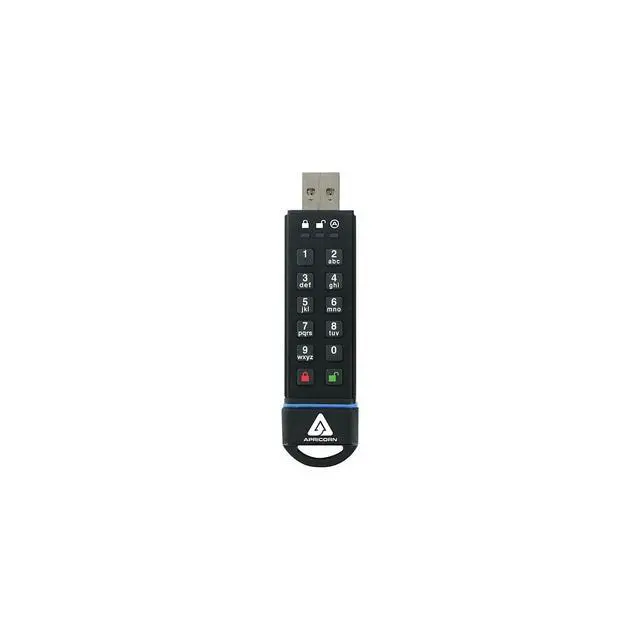 Alt view image 2 of 3 - Apricorn Aegis Secure Key 3.0 16GB Encrypted USB 3.0 Flash Drive w/ Pin Access