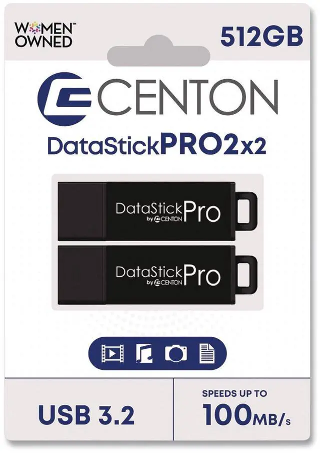 Main image of DataStick Pro USB 3.2 Type A Flash Drive 512 GB Black 2/Pack C1U3P6512G2
