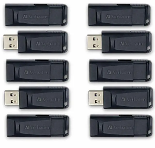 Main image of (NOT FOR HOME PC!) 64GB Store 'n' Go® USB Flash Drive 10pk Business Bulk Black