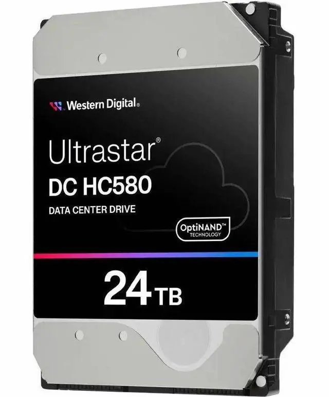 Main image of Western Digital Ultrastar DC HC580 24TB Data Center Hard Disk Drive 0F62801