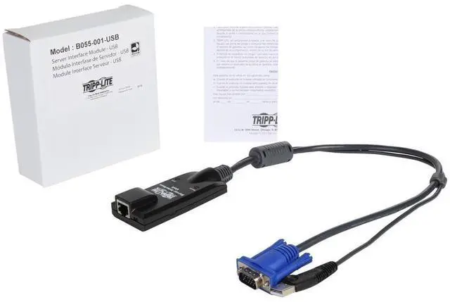 Alt view image 3 of 3 - Tripp Lite B055001USB USB Server Interface Module for B064- Series KVM Switches
