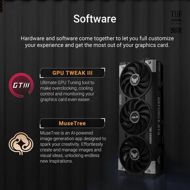 Alt view image 6 of 7 - ASUS TUF Gaming GeForce RTX 5060 8GB GDDR7 OC Edition Gaming Graphics Card