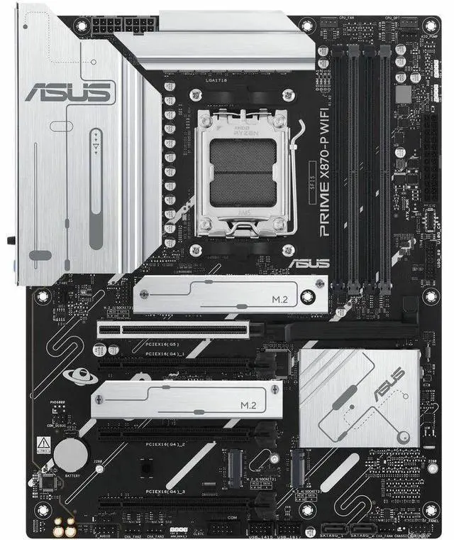 Main image of ASUS PRIME X870-P WIFI AMD AM5 X870 ATX DDR5 PCIe 5.0 Motherboard