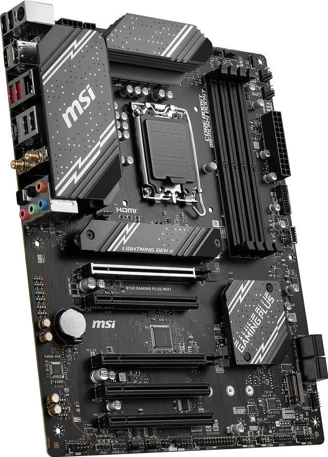 Alt view image 4 of 7 - MSI B760 Gaming Plus WiFi LGA-1700 DDR5 ATX Gaming Motherboard