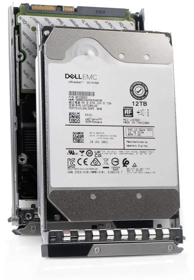 Main image of (NOT FOR HOME PC!) Dell 12TB 7.2K RPM SAS 12Gb/s 512e 3.5" HDD 400-AXLH G16