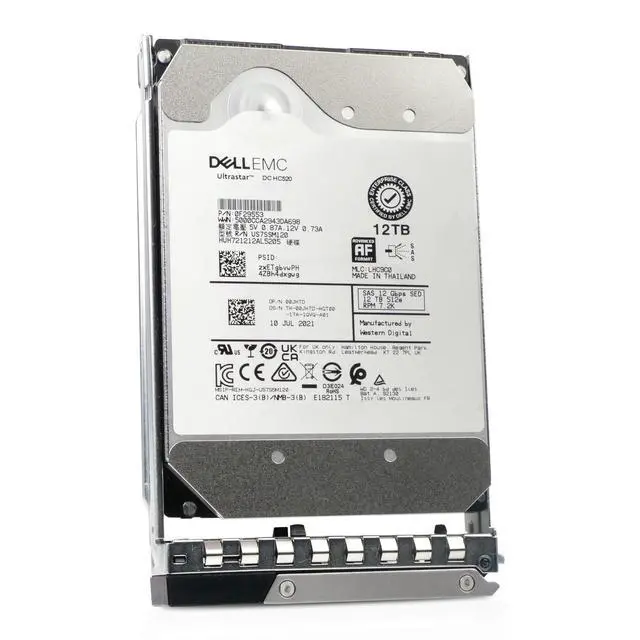 Alt view image 2 of 6 - (NOT FOR HOME PC!) Dell 12TB 7.2K RPM SAS 12Gb/s 512e 3.5" HDD 400-AXLH G16