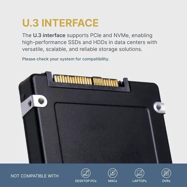 Alt view image 2 of 7 - Dell 15.36TB PCIe 4.0 x4 8GB/s U.3 NVMe 1 DWPD 2.5" PowerEdge SSD 07FD1J G16