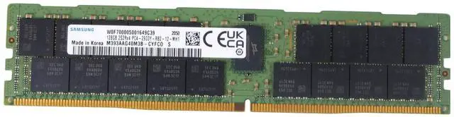 Main image of (NOT FOR HOME PC!) Samsung 128GB DDR4 2933MHz M393AAG40M3B-CYF PC4-2933Y ECC 4Rx4 RDIMM RAM