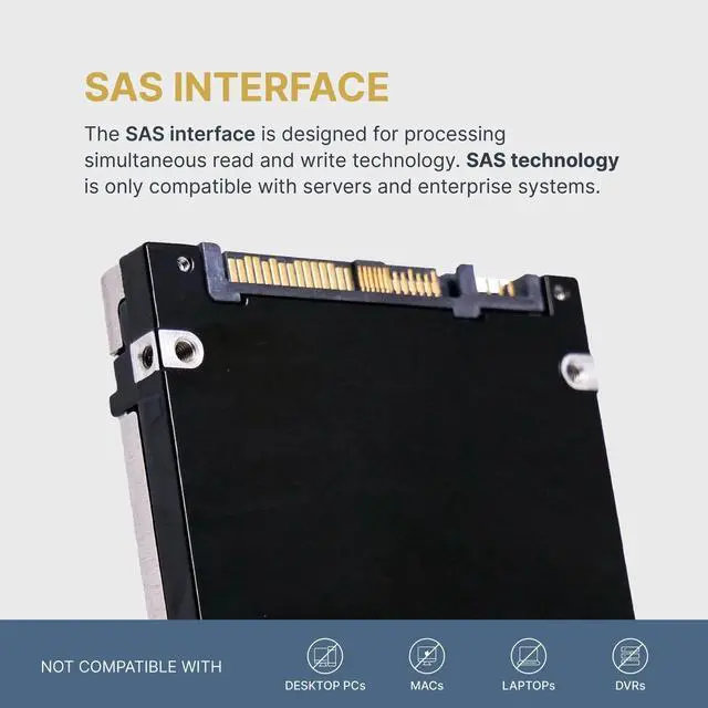 Alt view image 2 of 7 - (NOT FOR HOME PC!) HP Gen 8 7.68TB 867212-001 SAS 12Gb/s 3D TLC 1 DWPD 2.5" Enterprise SSD