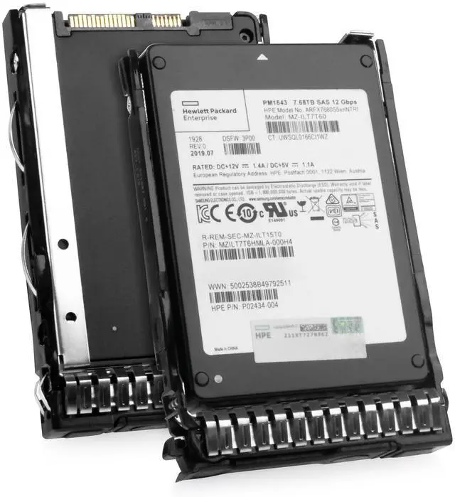 Main image of (NOT FOR HOME PC!) HP Gen 8 7.68TB 867212-001 SAS 12Gb/s 3D TLC 1 DWPD 2.5" Enterprise SSD