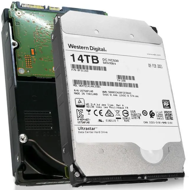 Main image of WD Ultrastar DC HC530 14TB WUH721414ALE601 0F31163 512MB 512e SATA 7.2K 3.5" HDD