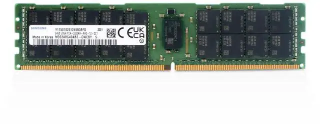 Main image of (NOT FOR HOME PC!) Samsung 64GB DDR4 3200MHz M393A8G40AB2-CWEBY PC4-3200AA ECC RDIMM Server RAM