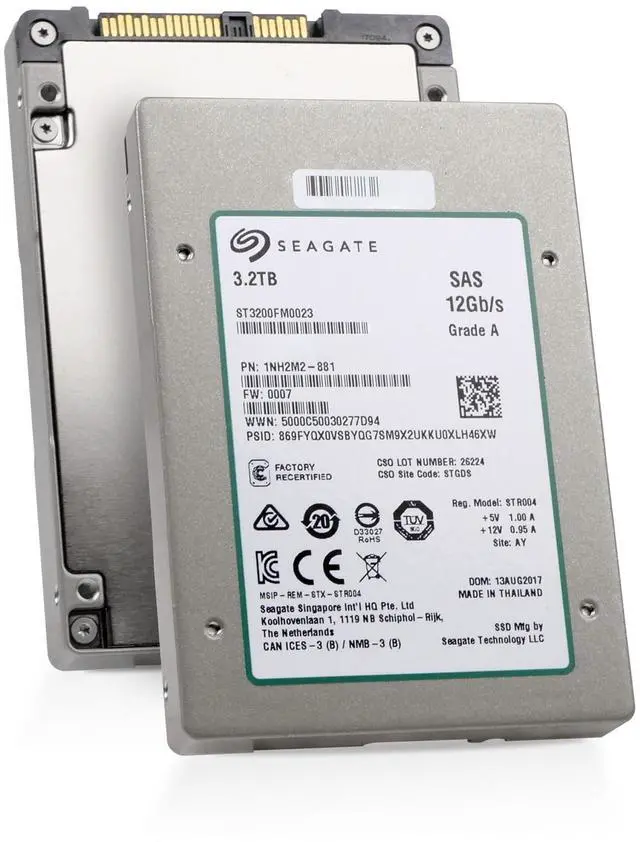 Main image of (NOT FOR HOME PC!) Seagate 1200.2 3.2TB ST3200FM0023 SAS 12Gb/s eMLC 10 DWPD 2.5" Enterprise SSD