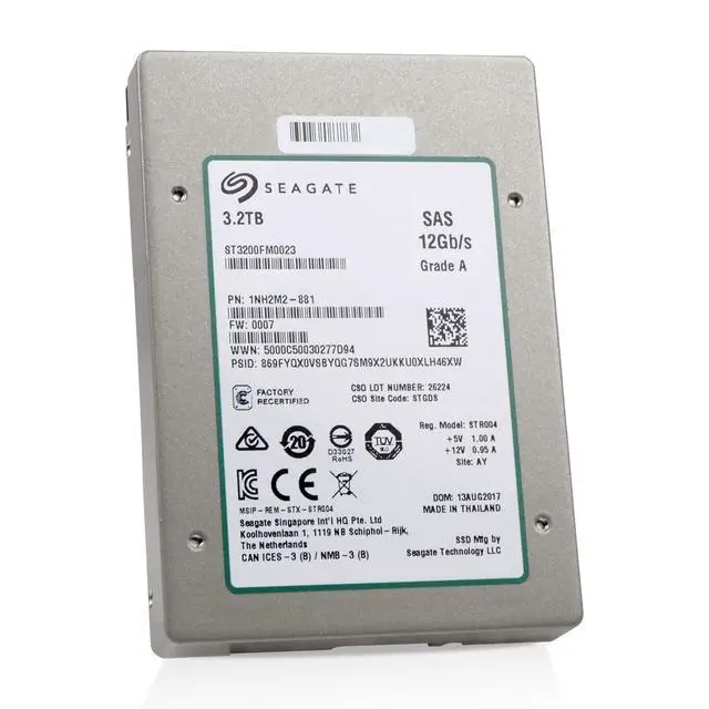 Alt view image 3 of 7 - (NOT FOR HOME PC!) Seagate 1200.2 3.2TB ST3200FM0023 SAS 12Gb/s eMLC 10 DWPD 2.5" Enterprise SSD
