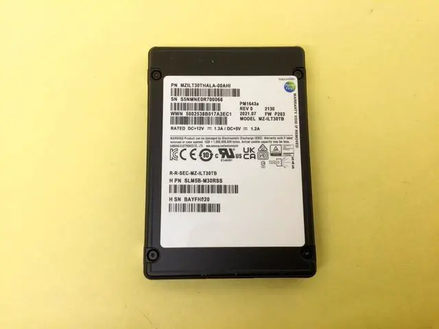 Main image of (NOT FOR HOME PC!) Samsung PM1643a 30.72TB SAS 12Gb/s 2.5'' Enterprise SSD MZ-ILT30TB M5B-M30RSS