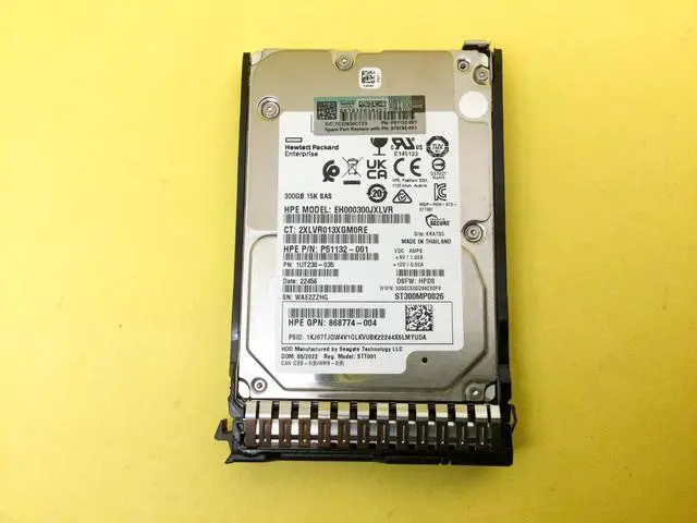 Main image of (NOT FOR HOME PC!) 870753-B21 HPE 300GB 15K SAS 12Gb/s 2.5" SC DS HDD HARD DRIVE 870792-001