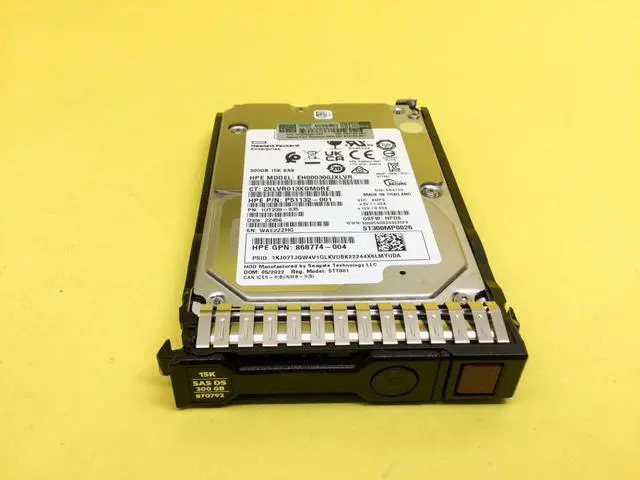 Alt view image 2 of 3 - (NOT FOR HOME PC!) 870753-B21 HPE 300GB 15K SAS 12Gb/s 2.5" SC DS HDD HARD DRIVE 870792-001