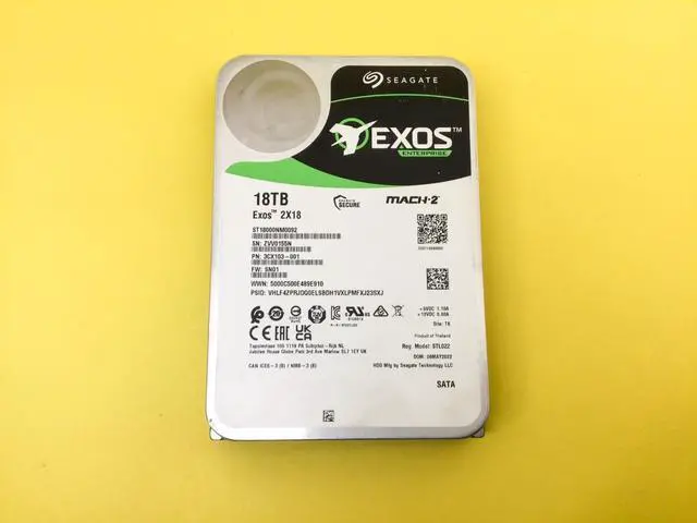 Main image of Seagate Exos 2X18 18TB 7.2K SATA 6Gb/s 3.5in 512e/4Kn MACH.2 HDD ST18000NM0092