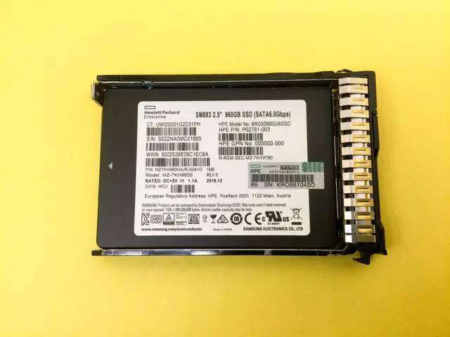 Alt view image 5 of 7 - P18434-B21 HPE 960GB SATA 6G MIXED USE SFF SC MULTI VENDOR SSD P18478-001