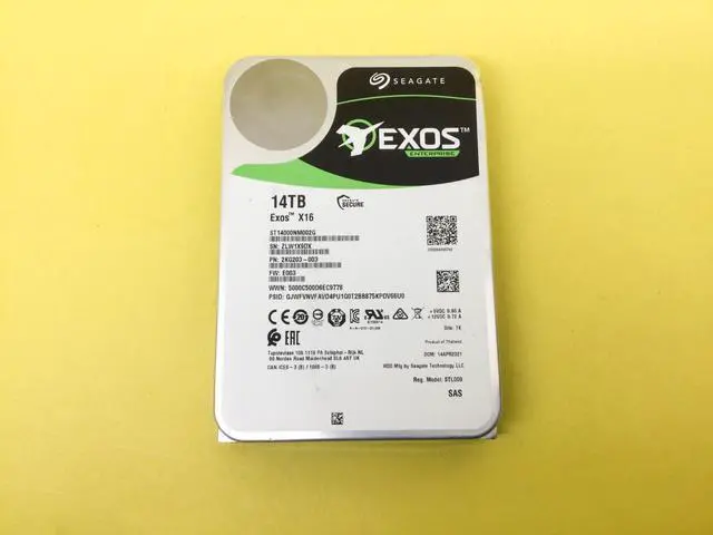 Main image of (NOT FOR HOME PC!) Seagate Exos X16 14TB 7.2K SAS 12Gb/s 256MB 3.5" 512E/4KN HDD ST14000NM002G