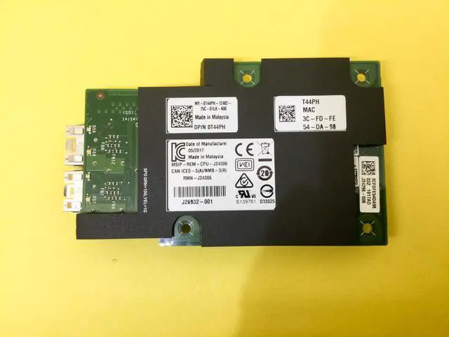 Alt view image 2 of 3 - T44PH Dell Intel X710-DA2 2 x 10GB SFP+ Dual Port OCP Mezzanine Card 0T44PH