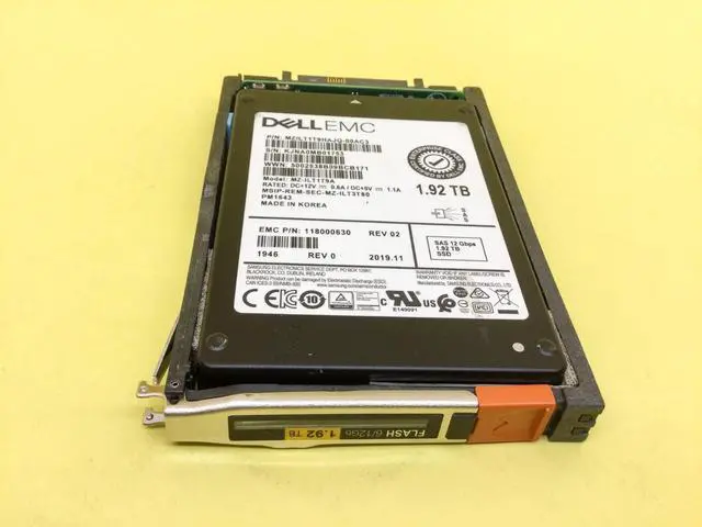 Main image of (NOT FOR HOME PC!) 005052582 EMC UNITY 1.92TB SAS 12Gb/s 2.5in SSD 118000630 118000656