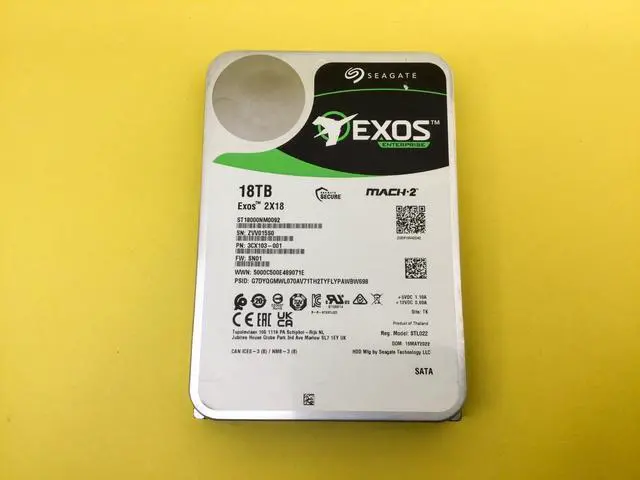 Alt view image 2 of 2 - Seagate Exos 2X18 18TB 7.2K SATA 6Gb/s 3.5in MACH.2 HDD ST18000NM0092
